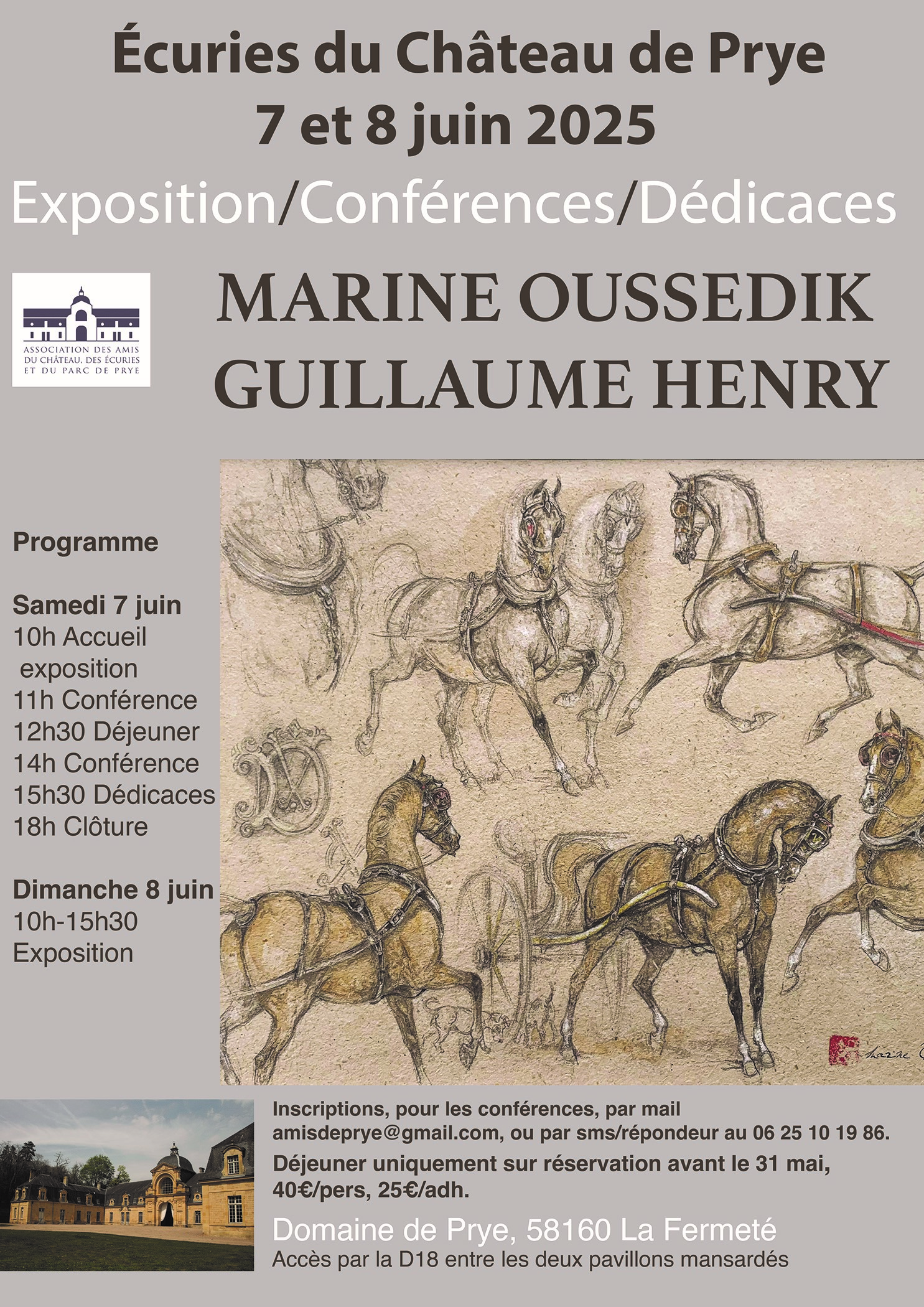 Conférence et exposition au château de Prye