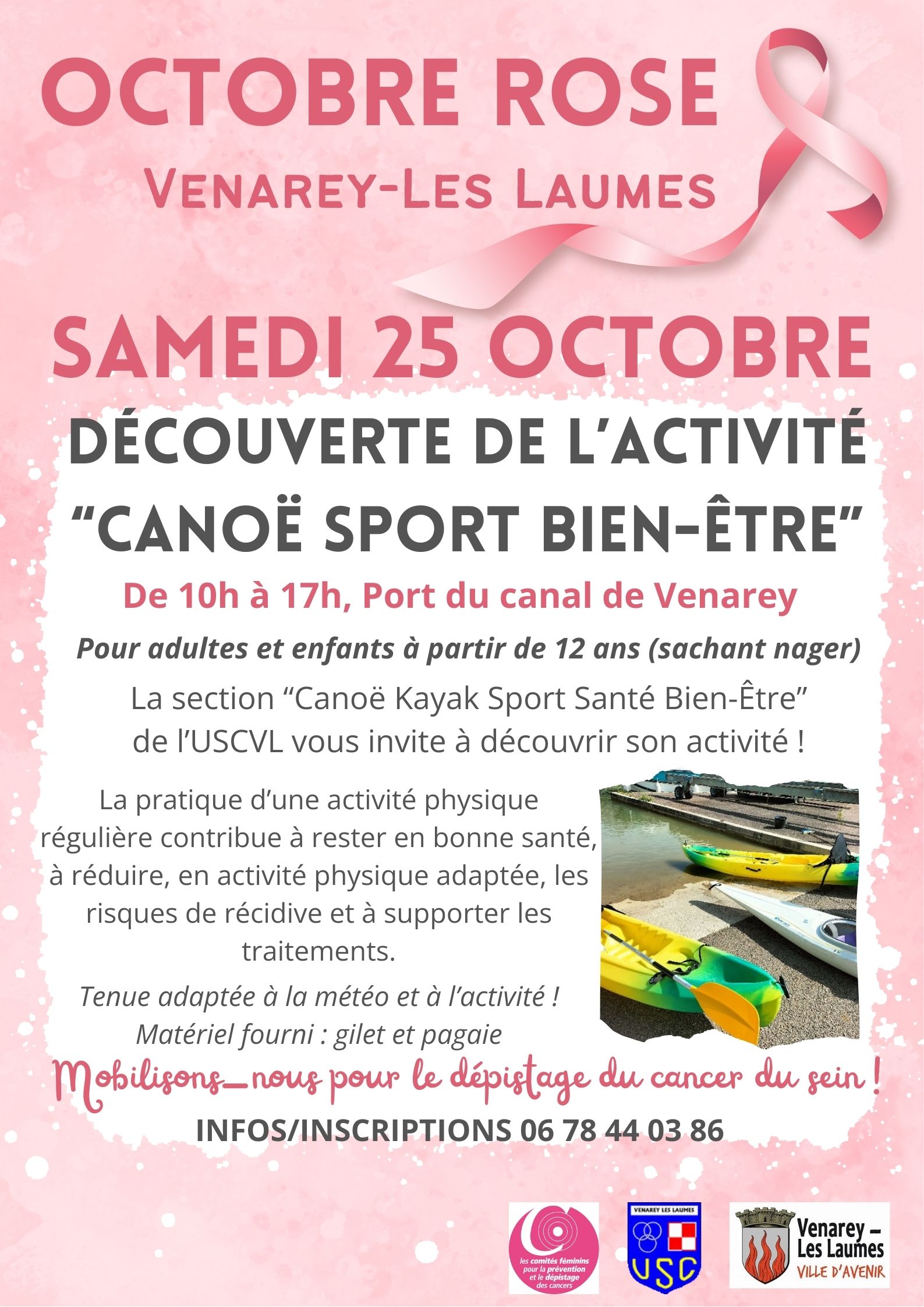 CANOE OCTOBRE ROSE - 1