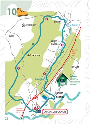 Des sous-bois à la rivière de l'Ognon