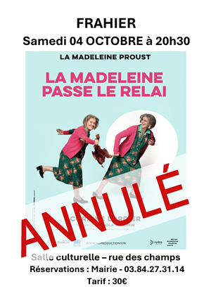 Théâtre "La Madeleine passe le relai"