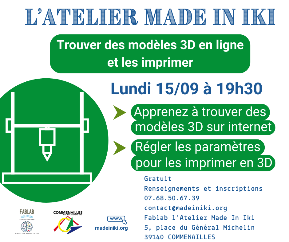 2025.09.15 Atelier trouver des modèles 3d et les imprimer