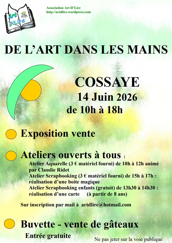 Exposition/vente "de l'art dans les mains"