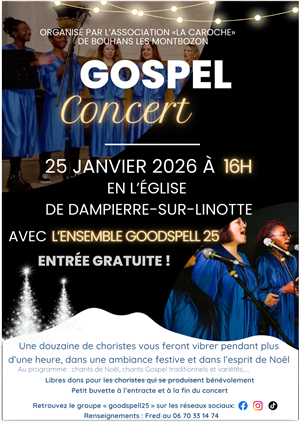 Concert gospel à Dampierre sur Linotte