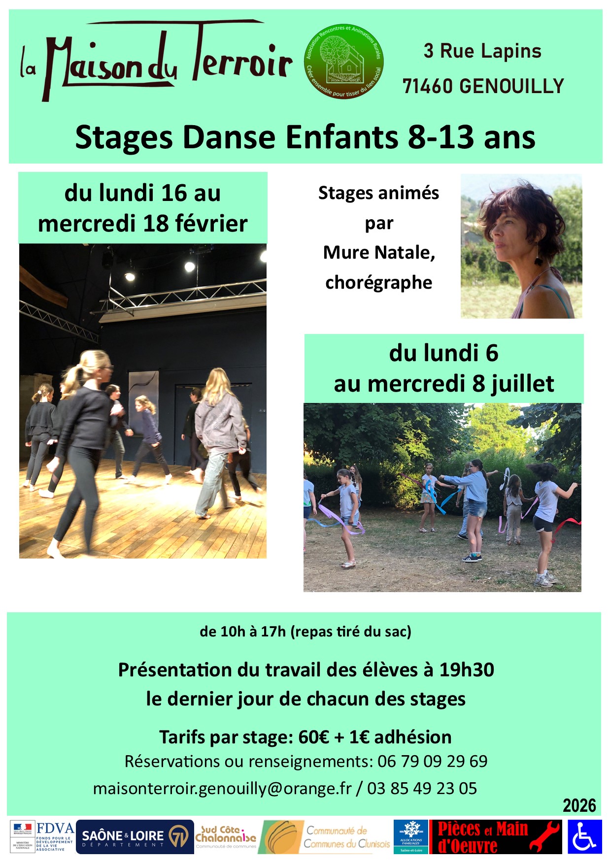 Stage Danse Enfants de 8 à 13 ans