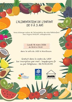 Atelier de l'alimentation de l'enfant 