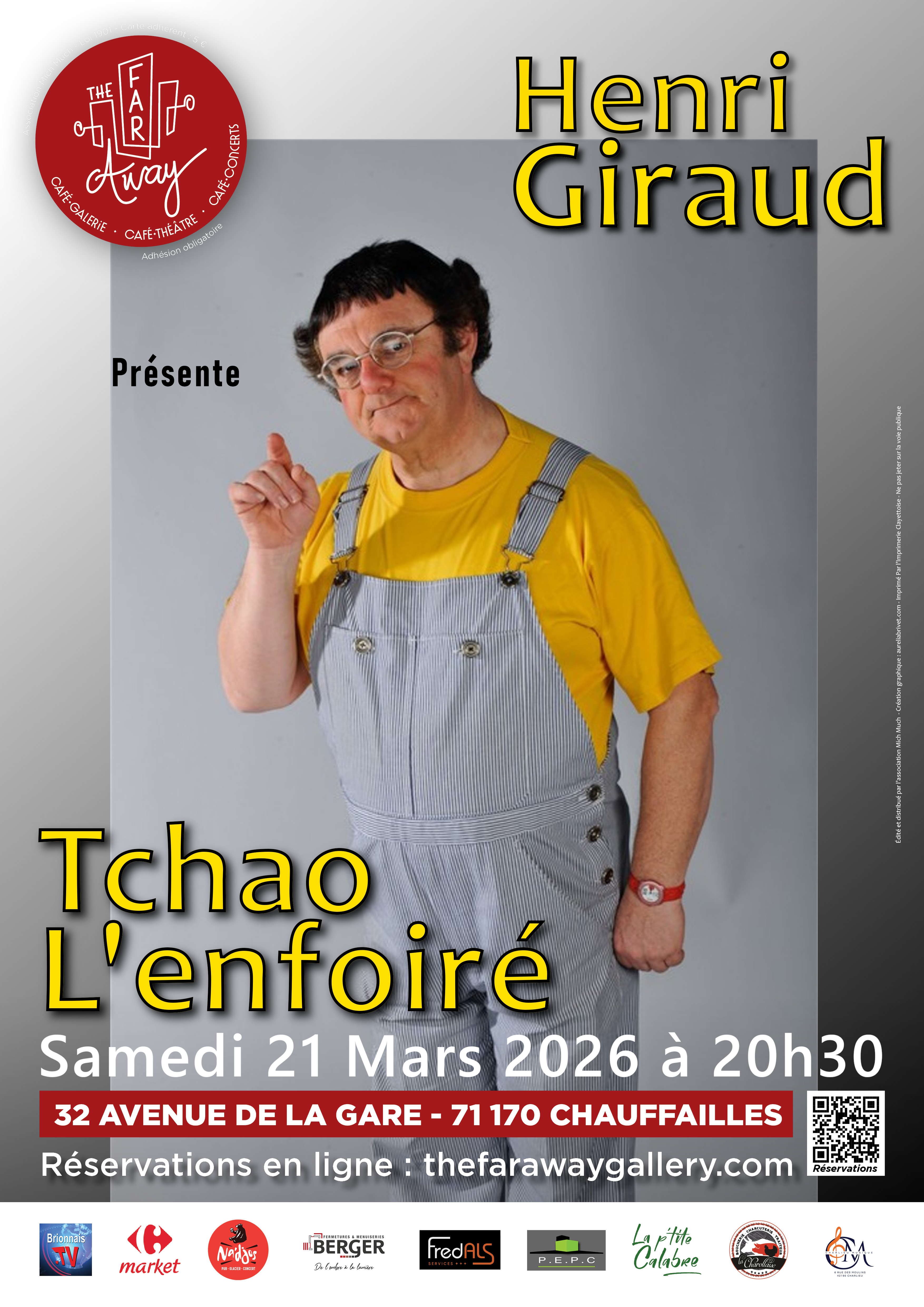 Imitateur de Coluche - Tchao l’enfoiré - Henri Giraud