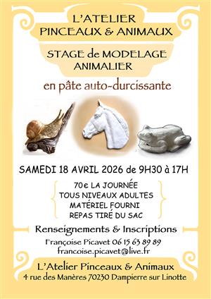 Stage modelage à Dampierre sur Linotte 