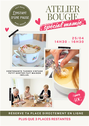 Atelier bougie à Rioz