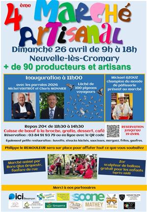 Marché artisanal à Neuvelle les Cromary