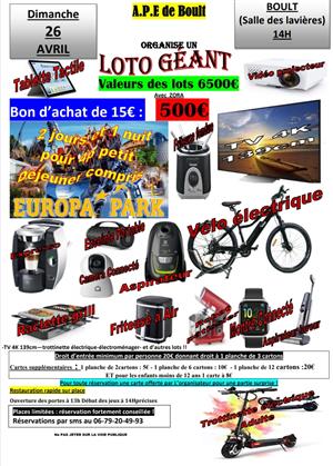 Loto géant à Boult
