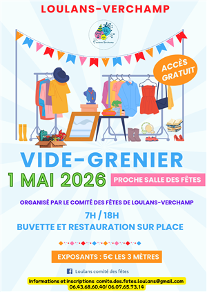 Vide grenier à Loulans-Verchamp 