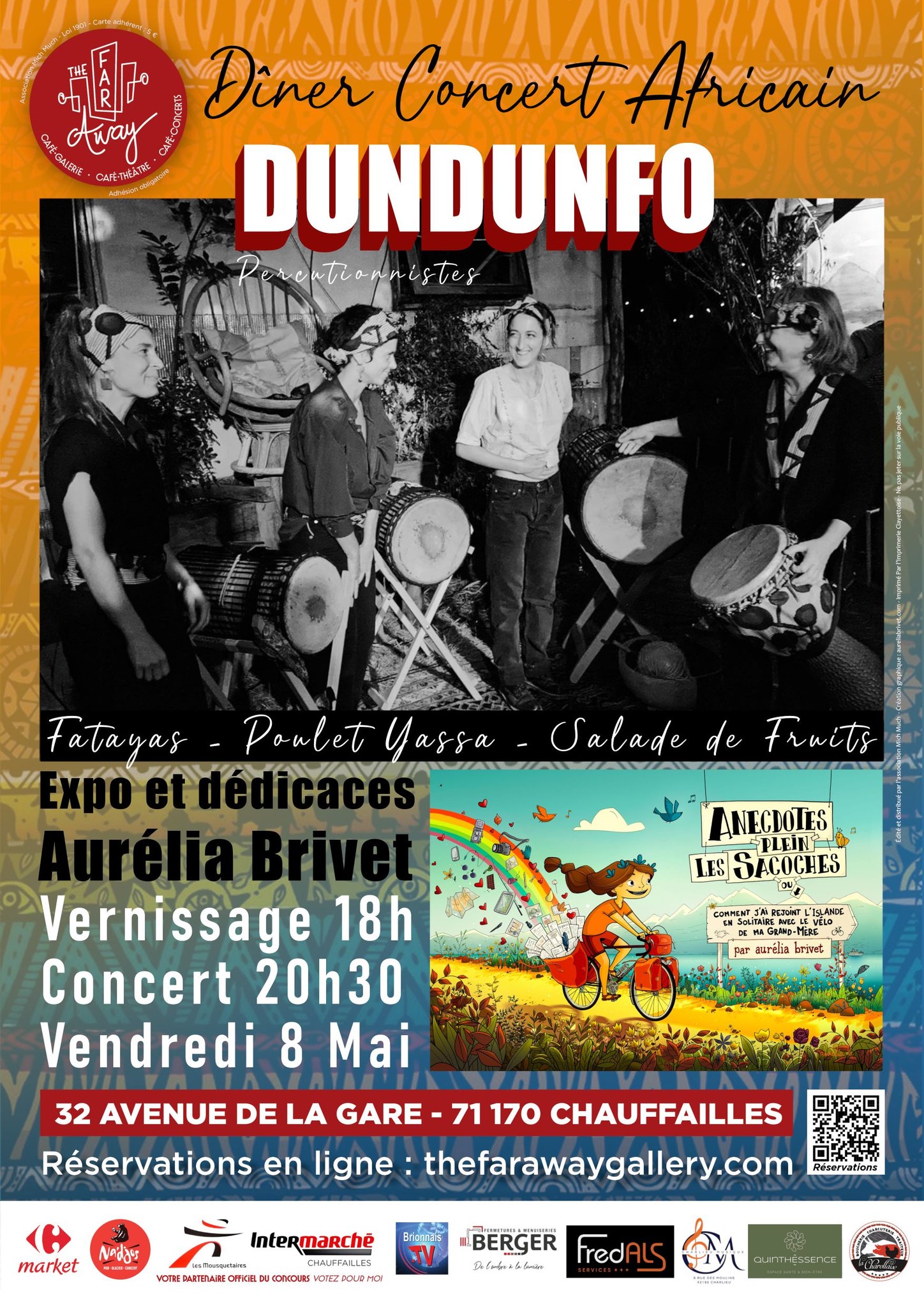 Diner-Concert - Dundunfo & Expo-dédicace Aurélia Brivet