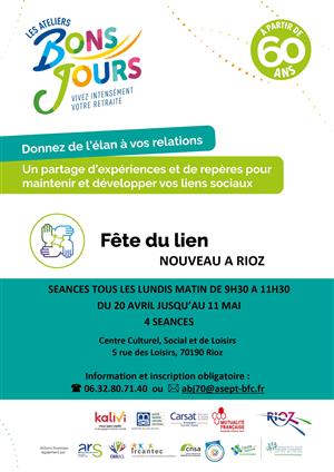 Vous souhaitez donner de l’élan à vos relations et partager un moment convivial ? à RIOZ