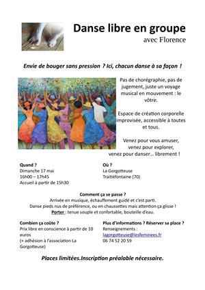 Danse libre en groupe à Traitiéfontaine