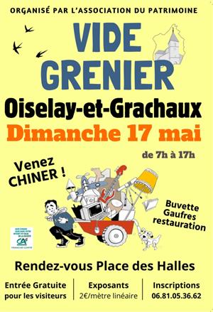 Vide grenier à Oiserlay et Grachaux
