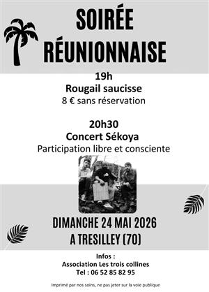 Soirée réunionnaise à Trésilley