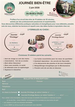 Stage bien-être à Roche sur Linotte