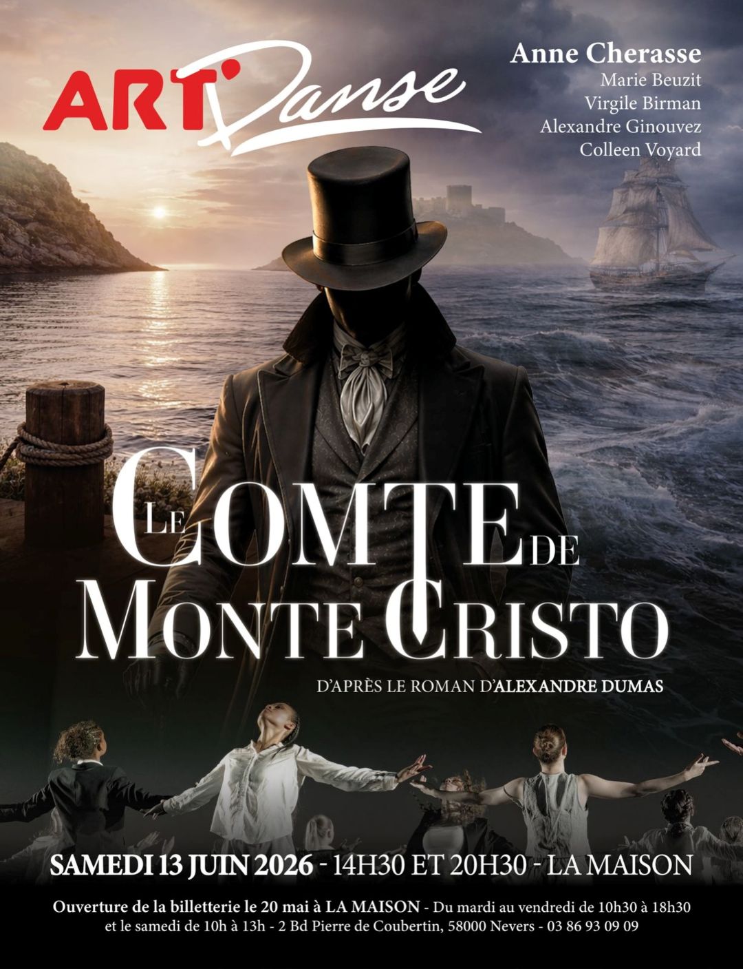 Spectacle de danse : Le Comte de Monte Cristo par Art' Danse