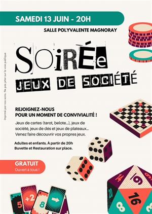 Soirée jeux de société Au Magnoray