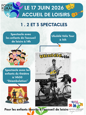 Spectacles à Rioz pour l'accueil de loisirs