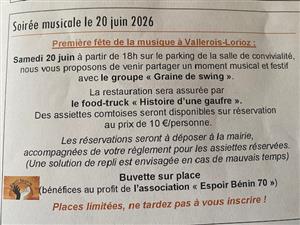 Soirée musicale à Vallerois-Lorioz