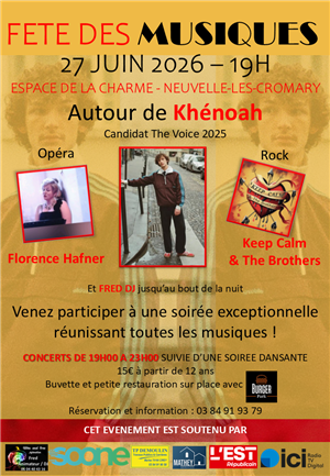 Fête des musiques à  Neuvelle-les-Cromary
