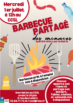 Barbecue partagé à Rioz