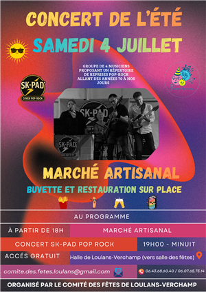 Concert de l'été et marché artisanal à Loulans-Verchamp