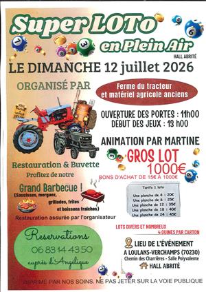 Super loto à Loulans-Verchamp