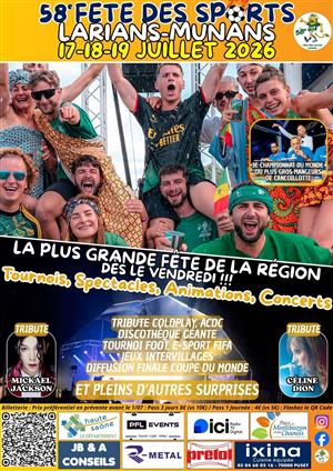 Fête des sports à Larians-et-Munans - 58e édition