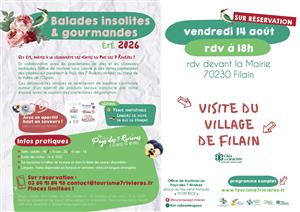 Visite du village de Filain dans le cadre des Balades Insolites & Gourmandes au Pays des 7 Rivières