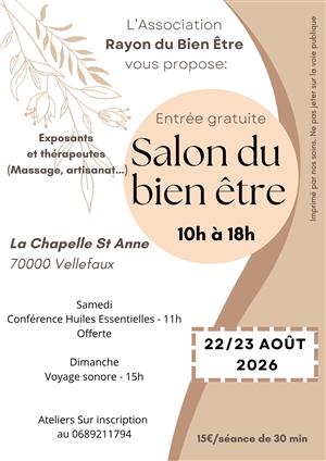 Salon du bien-être à Vellefaux