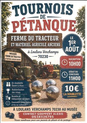 Tournois de pétanque