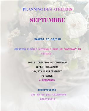 Les ateliers floraux chez Id création à Rioz