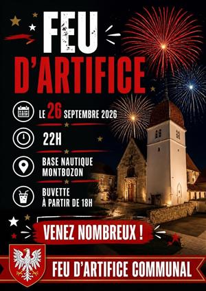 Feu d'artifice à Montbozon