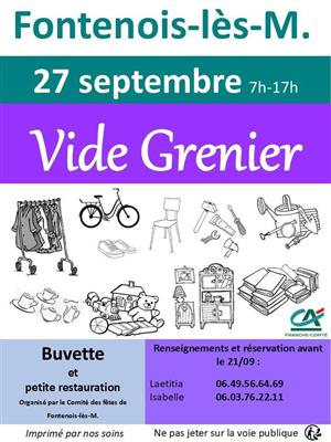 Vide grenier à Fontenois les Montbozon