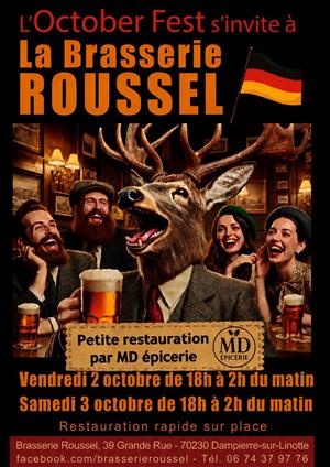 L'October Fest s'invite à la Brasserie Roussel à Dampierre sur Linotte