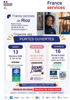 France Services Rioz vous ouvre ses portes en octobre