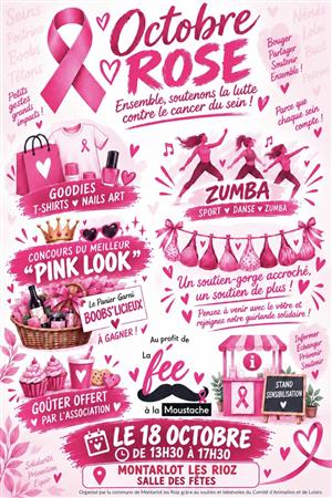 Octobre Rose / Après-midi zumba et animations à Montarlot-les-Rioz