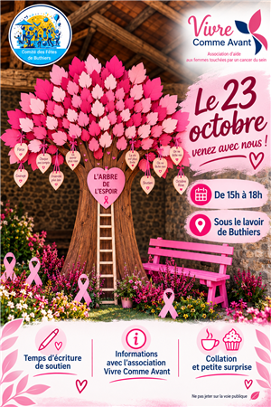 Octobre Rose / Temps d'écriture à Buthiers