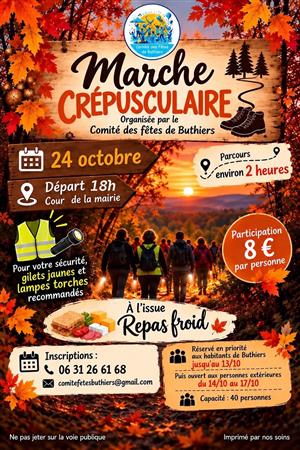 Marche crépusculaire à Buthiers