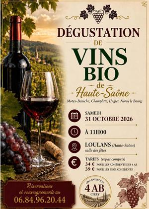 Dégustation de vins à Loulans-Verchamp