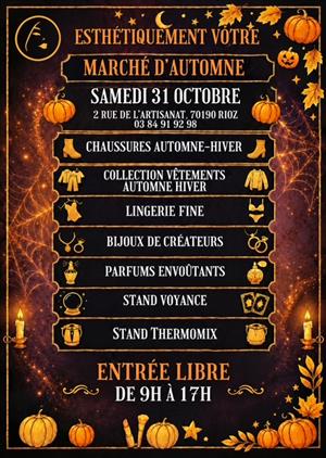 Esthétiquement Votre fait son marché d'automne à Rioz