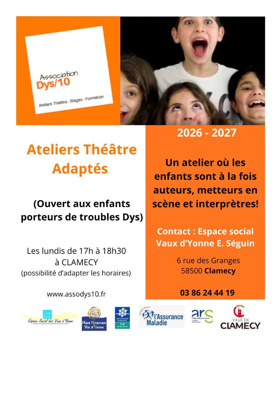 Ateliers théâtre adaptés