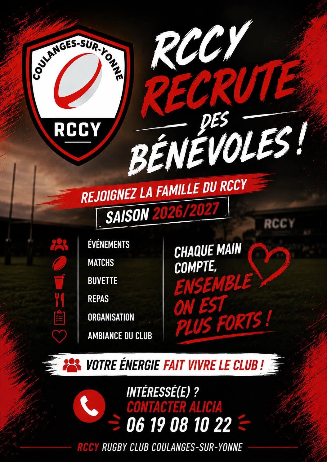 Equipe de Rugby de Coulanges sur l'Yonne