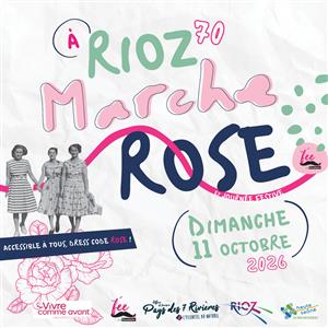Marche Rose au bord du lac à Rioz