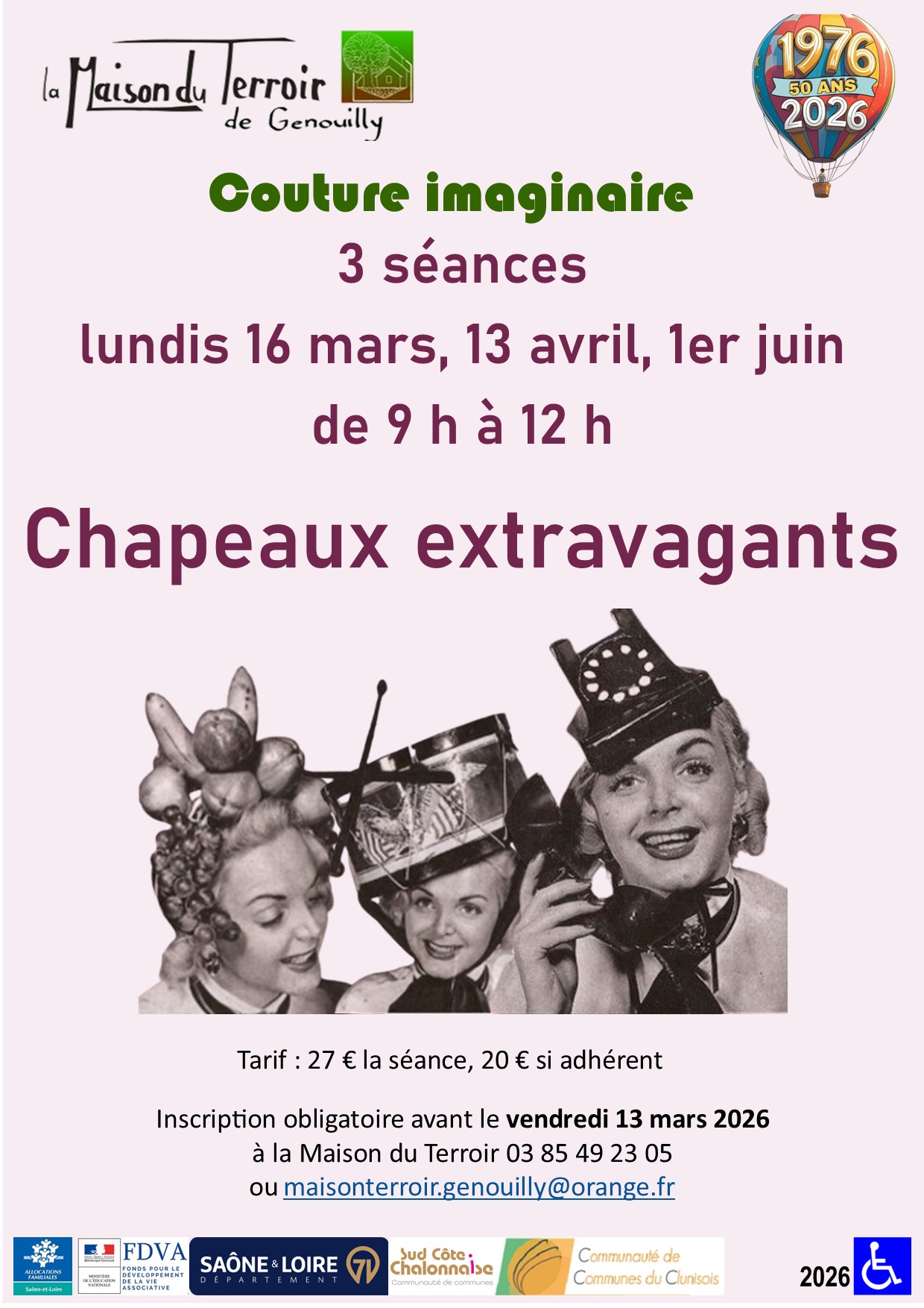 Stage de couture imaginaire - "Chapeaux extravagants"