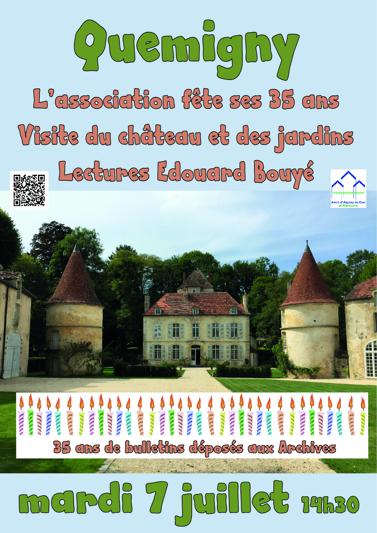 Festivités au château pour les 35 ans de l'association