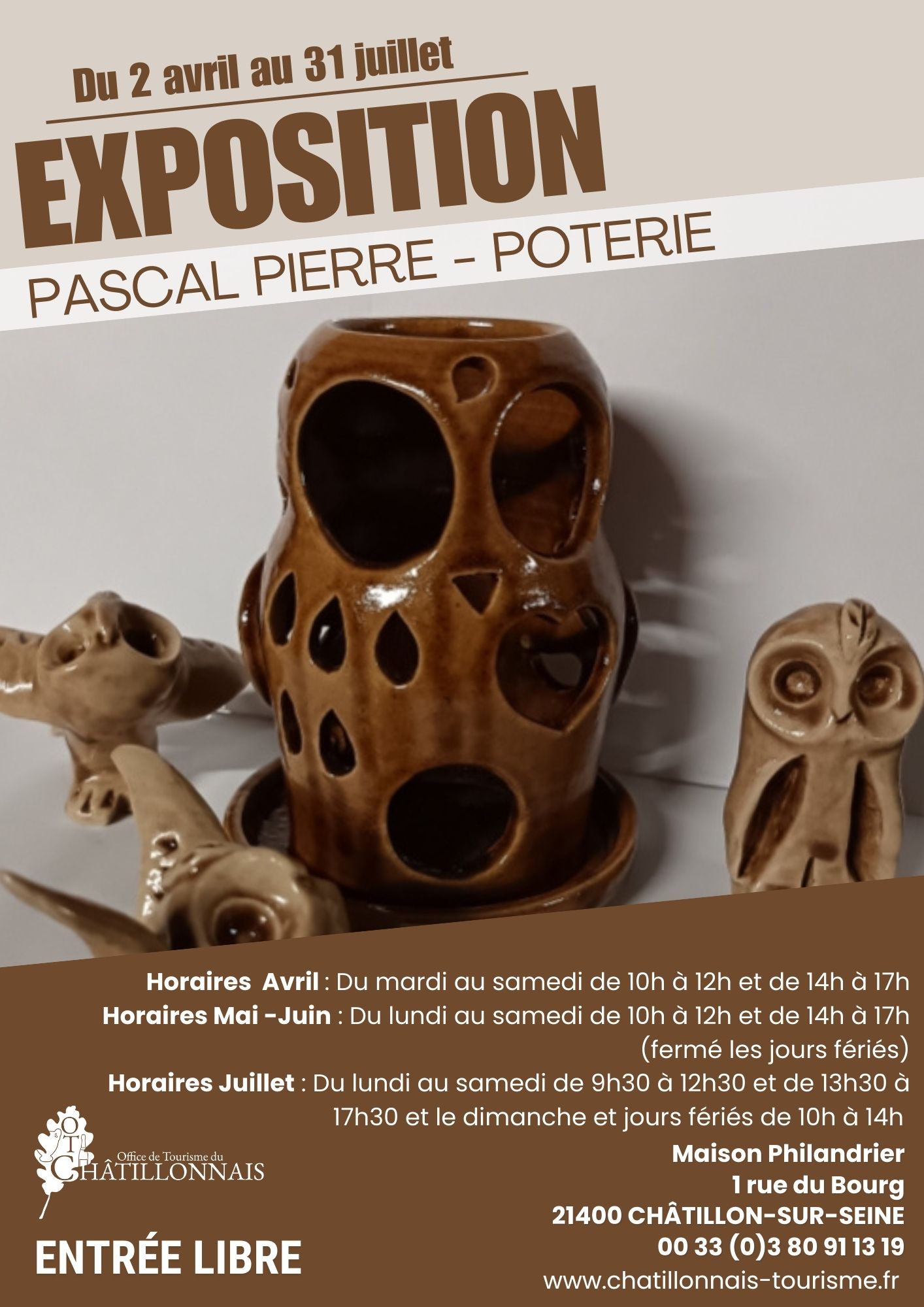 Exposition de Pascal Pierre - Poteries
