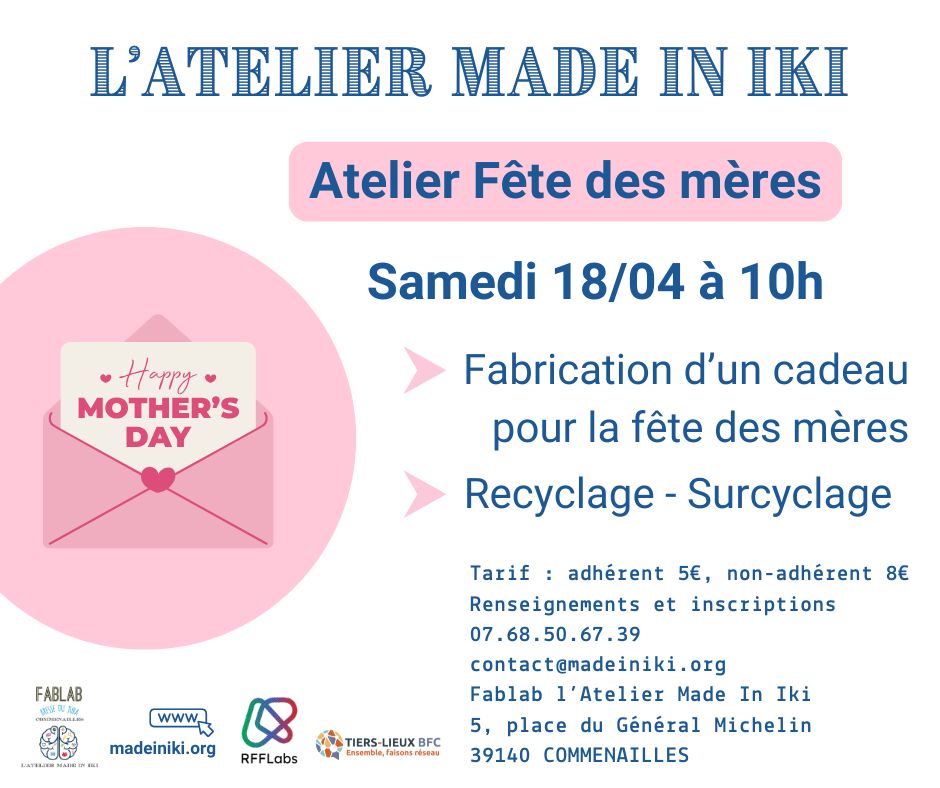 Atelier cadeau Fête des Mères